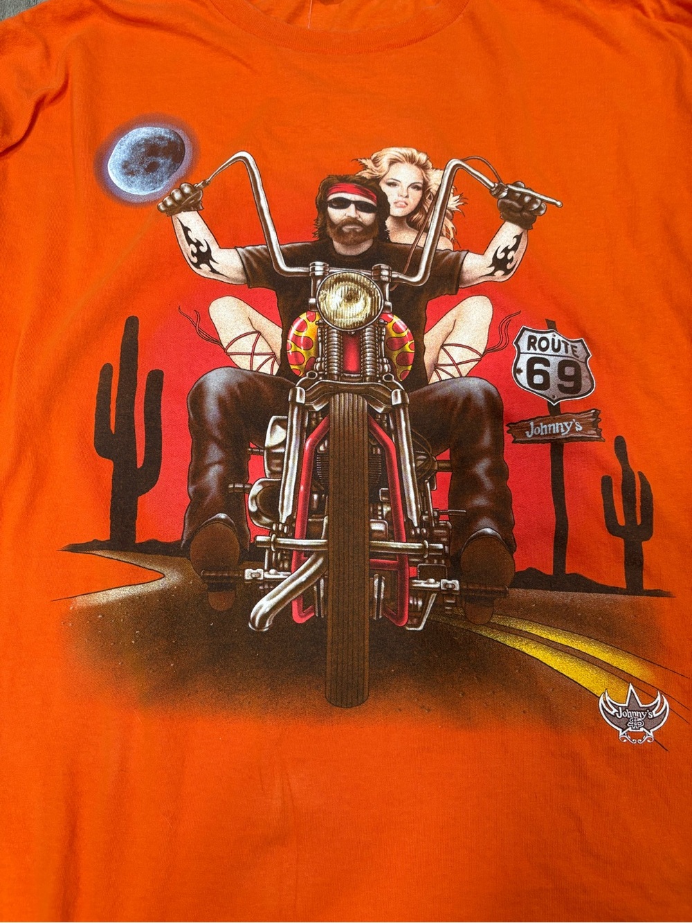 Johnny’s Route 69 Motorcycle Long Lseeve Shirt - Check out the back!🍑